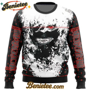 Tokyo Ghoul Kaneki Splatter Ugly Christmas Sweater