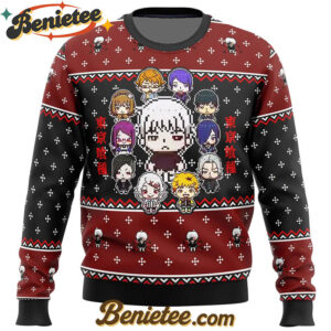 Tokyo Ghoul Sprites Ugly Christmas Sweater