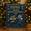 Toledo Rockets 108th Anniversary Advent Calendar, Christmas Countdown Advent Calendar Gift Box with 24 Acrylic Ornaments