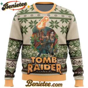 Tomb Raider Alt Ugly Christmas Sweater