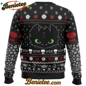 Toothless How To Train Your Dragon Ugly Christmas Sweater