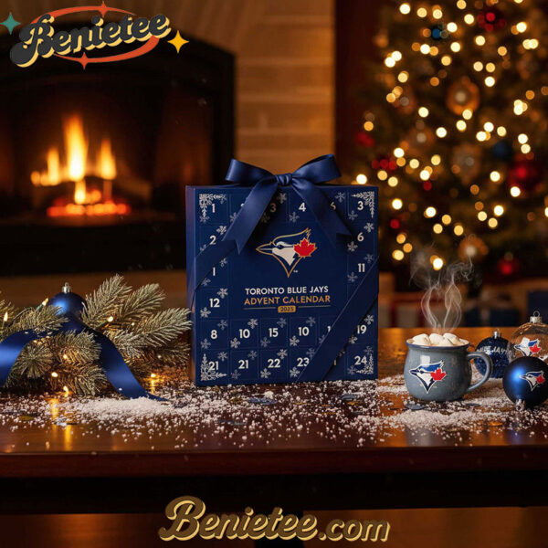 Toronto Blue Jays 2025 AL East Champions Advent Calendar, Christmas Countdown Advent Calendar Gift Box with 24 Acrylic Ornaments
