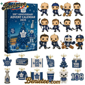 Toronto Maple Leafs Advent Calendar, Christmas Countdown Advent Calendar Gift Box with 24 Acrylic Ornaments