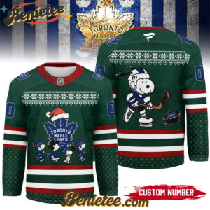 Toronto Maple Leafs - Premium NHL Peanuts Snoopy Hockey Jersey