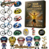 Tour de France Advent Calendar 2025, Christmas Countdown Advent Calendar Gift Box with 24 Acrylic Ornaments