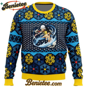 Trafalgar D Water Law One Piece Ugly Christmas Sweater