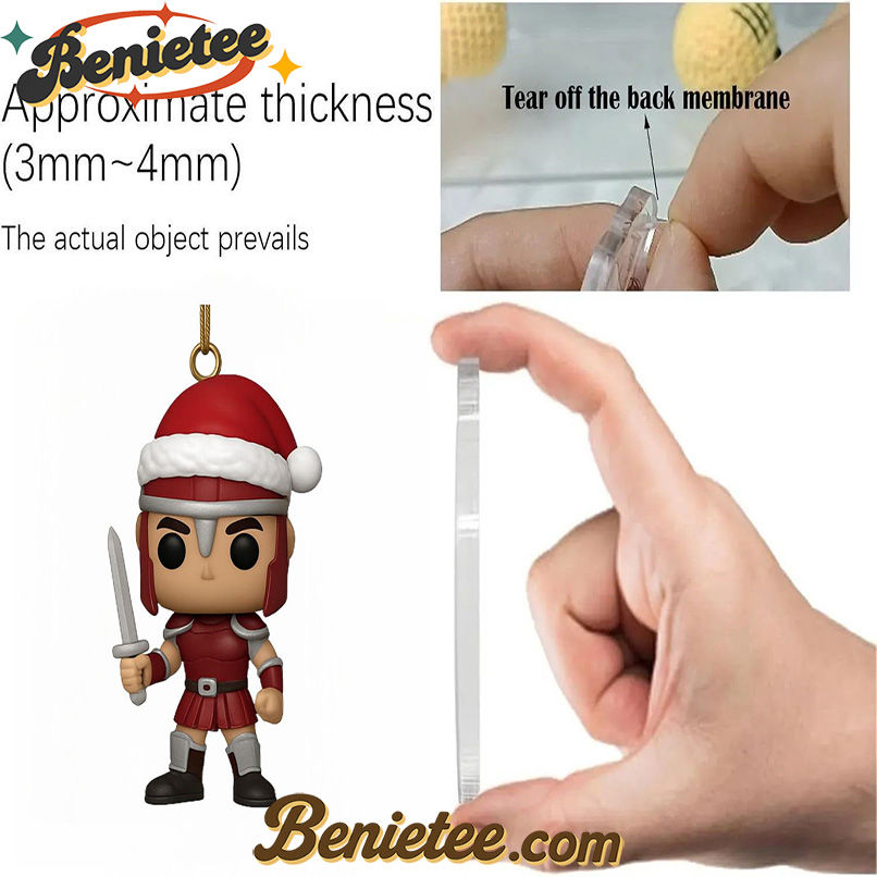 Troy Trojans 116th Anniversary Advent Calendar, Christmas Countdown Advent Calendar Gift Box with 24 Acrylic Ornaments