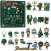 Tulane Green Wave 132nd Anniversary Advent Calendar, Christmas Countdown Advent Calendar Gift Box with 24 Acrylic Ornaments