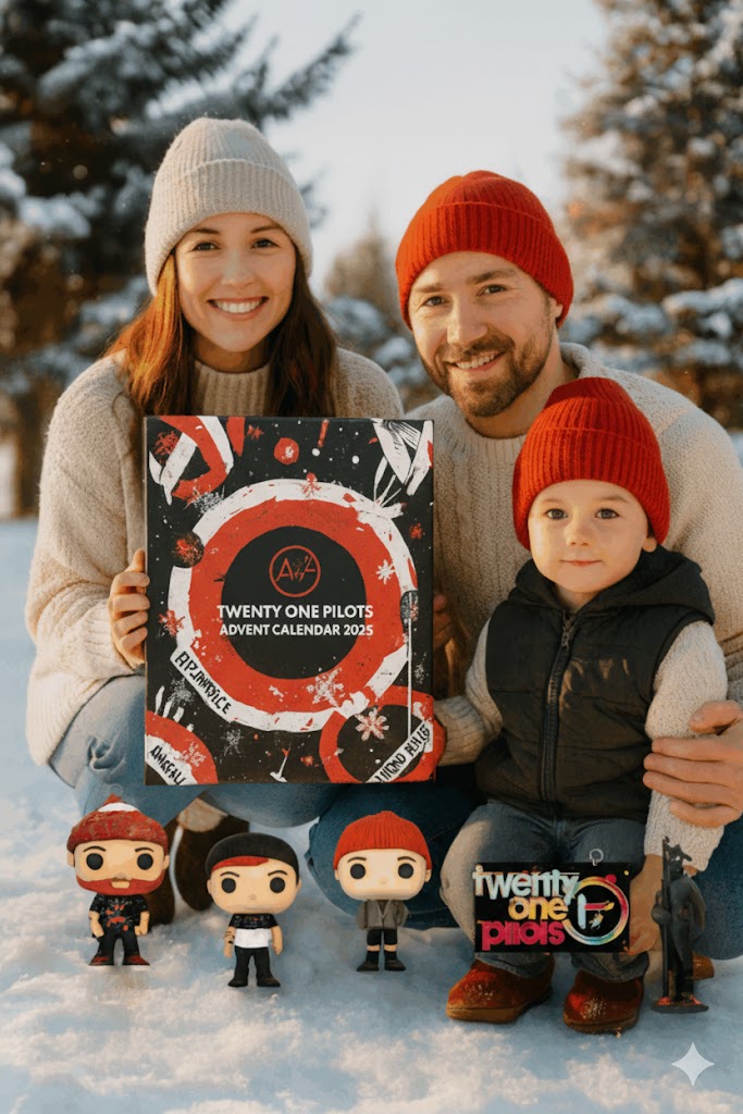 Twenty One Pilots Advent Calendar, Christmas Countdown Advent Calendar Gift Box with 24 Acrylic Ornaments (1)