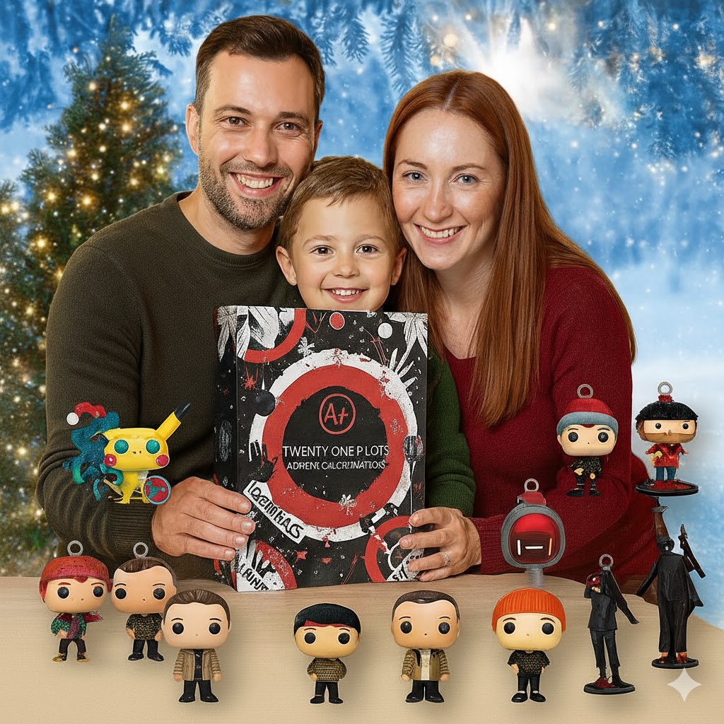 Twenty One Pilots Advent Calendar, Christmas Countdown Advent Calendar Gift Box with 24 Acrylic Ornaments (1)