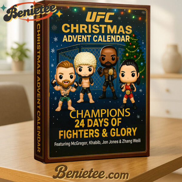 UFC Christmas Advent Calendar 2025, Christmas Countdown Advent Calendar Gift Box with 24 Acrylic Ornaments