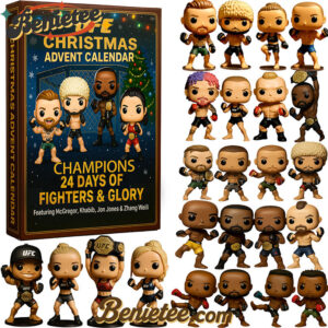 UFC Christmas Advent Calendar 2025, Christmas Countdown Advent Calendar Gift Box with 24 Acrylic Ornaments