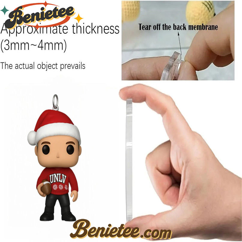 UNLV Rebels 57th Anniversary Advent Calendar, Christmas Countdown Advent Calendar Gift Box with 24 Acrylic Ornaments