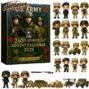 US Military Advent Calendar, Christmas Countdown Advent Calendar Gift Box with 24 Acrylic Ornaments