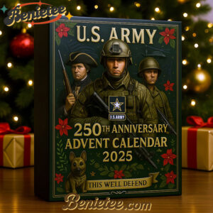 US Military Advent Calendar, Christmas Countdown Advent Calendar Gift Box with 24 Acrylic Ornaments