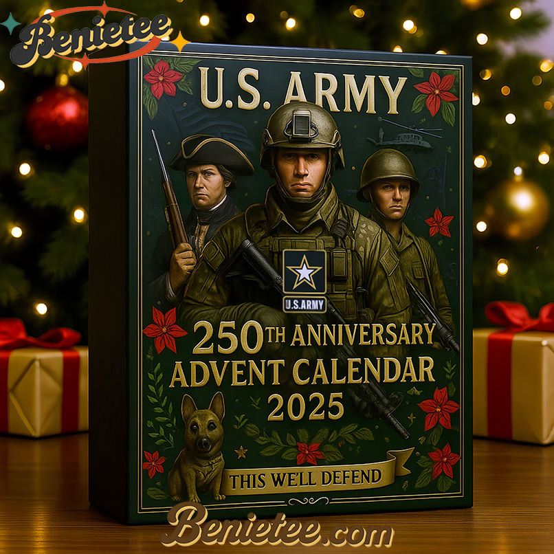 US Military Advent Calendar, Christmas Countdown Advent Calendar Gift Box with 24 Acrylic Ornaments