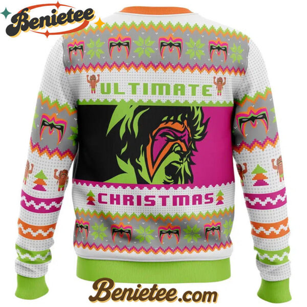 Ultimate Warrior Christmas Pro Wrestling Ugly Christmas Sweater