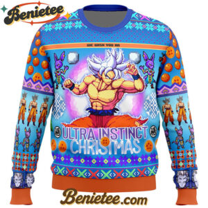 Ultra Instinct Goku Dragon Ball Z Ugly Christmas Sweater