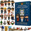 United States Coast Guard 235th Anniversary Christmas Advent Calendar, Christmas Countdown Advent Calendar Gift Box with 24 Acrylic Ornaments