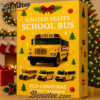 United States School Bus · 2025 Christmas Advent Calendar, Christmas Countdown Advent Calendar Gift Box with 24 Acrylic Ornaments