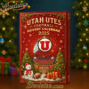Utah Utes football Advent Calendar 2025, Christmas Countdown Advent Calendar Gift Box with 24 Acrylic Ornaments