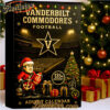 Vanderbilt Commodores 135th Anniversary Advent Calendar 2025, Christmas Countdown Advent Calendar Gift Box with 24 Acrylic Ornaments