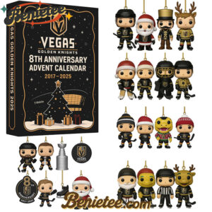 Vegas Golden Knights Advent Calendar, Christmas Countdown Advent Calendar Gift Box with 24 Acrylic Ornaments