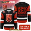 Vegas Golden Knights - Premium NHL Red Friday Hockey Jersey