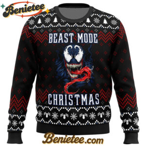 Venom Beast Mode Christmas Ugly Christmas Sweater