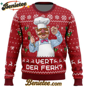 Vert Der Ferk The Muppet Show Ugly Christmas Sweater