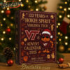 Virginia Tech Hokies 133rd Anniversary Advent Calendar, Christmas Countdown Advent Calendar Gift Box with 24 Acrylic Ornaments