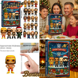 WWE Champions Advent Calendar 2025, Christmas Countdown Advent Calendar Gift Box with 24 Acrylic Ornaments