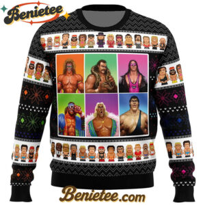 WWF Wrestling Legends Ugly Christmas Sweater
