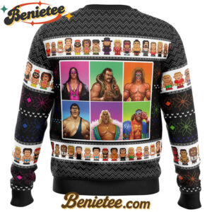 WWF Wrestling Legends Ugly Christmas Sweater