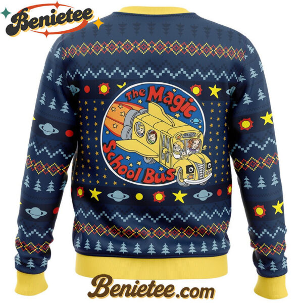 Wahoo The Magic School Bus Ugly Christmas Sweater