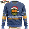 Wake Me When You Need Presents Halo Ugly Christmas Sweater