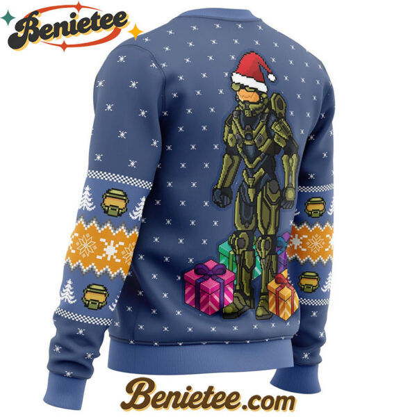 Wake Me When You Need Presents Halo Ugly Christmas Sweater