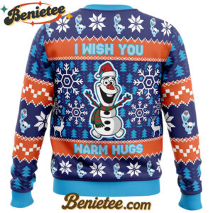 Warm Hugs Frozen Ugly Christmas Sweater
