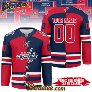 Washington Capitals - Premium NHL Personalized Split Color Hockey Jersey