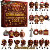 Washington Commanders Advent Calendar 2025 93RD ANNIVERSARY Christmas Gift, Christmas Idea, Christmas Countdown Advent Calendar Gift Box with 24 Acrylic Ornaments