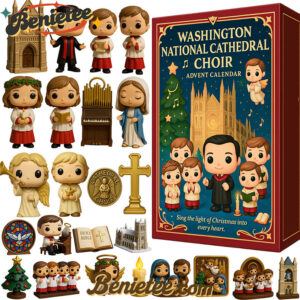 Washington National Cathedral Choir Advent Calendar, Christmas Countdown Advent Calendar Gift Box with 24 Acrylic Ornaments