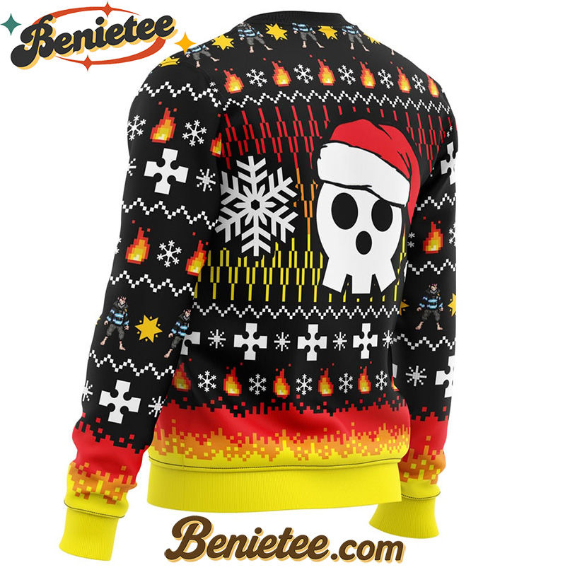 We Didn't Start the Fire this Christmas Fire Force Ugly Christmas Sweater