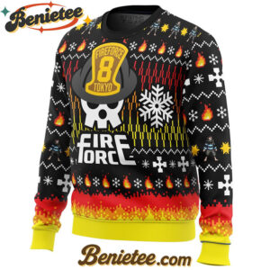 We Didn't Start the Fire this Christmas Fire Force Ugly Christmas Sweater