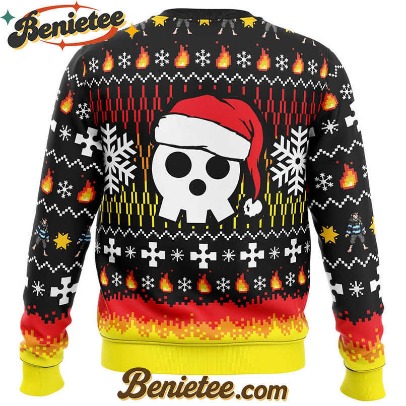 We Didn't Start the Fire this Christmas Fire Force Ugly Christmas Sweater