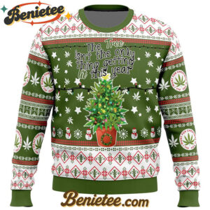 Weed Lit This Year Ugly Christmas Sweater