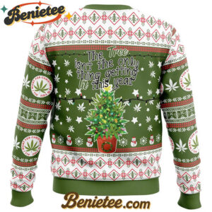 Weed Lit This Year Ugly Christmas Sweater