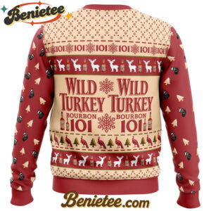 Wild Turkey Bourbon Ugly Christmas Sweater