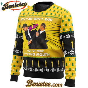 Will Smith Slaps Chris Rock Meme Ugly Christmas Sweater