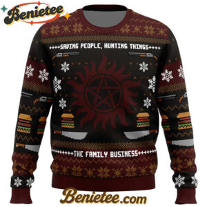 Winchester Christmas Supernatural Ugly Christmas Sweater