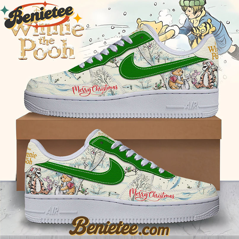 Winnie The Pooh x Christmas Air Low-Top Sneakers Shoes For Men And Women